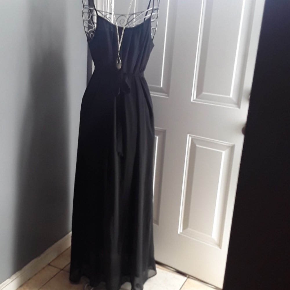 Spaghetti strapped sheer dress
